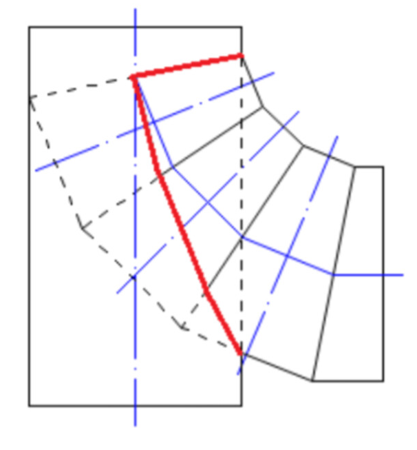 codo en T complejo - intersecciones