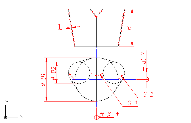 Desarrollo: Bifuración [Y] - círculo a círculo [2 conos]